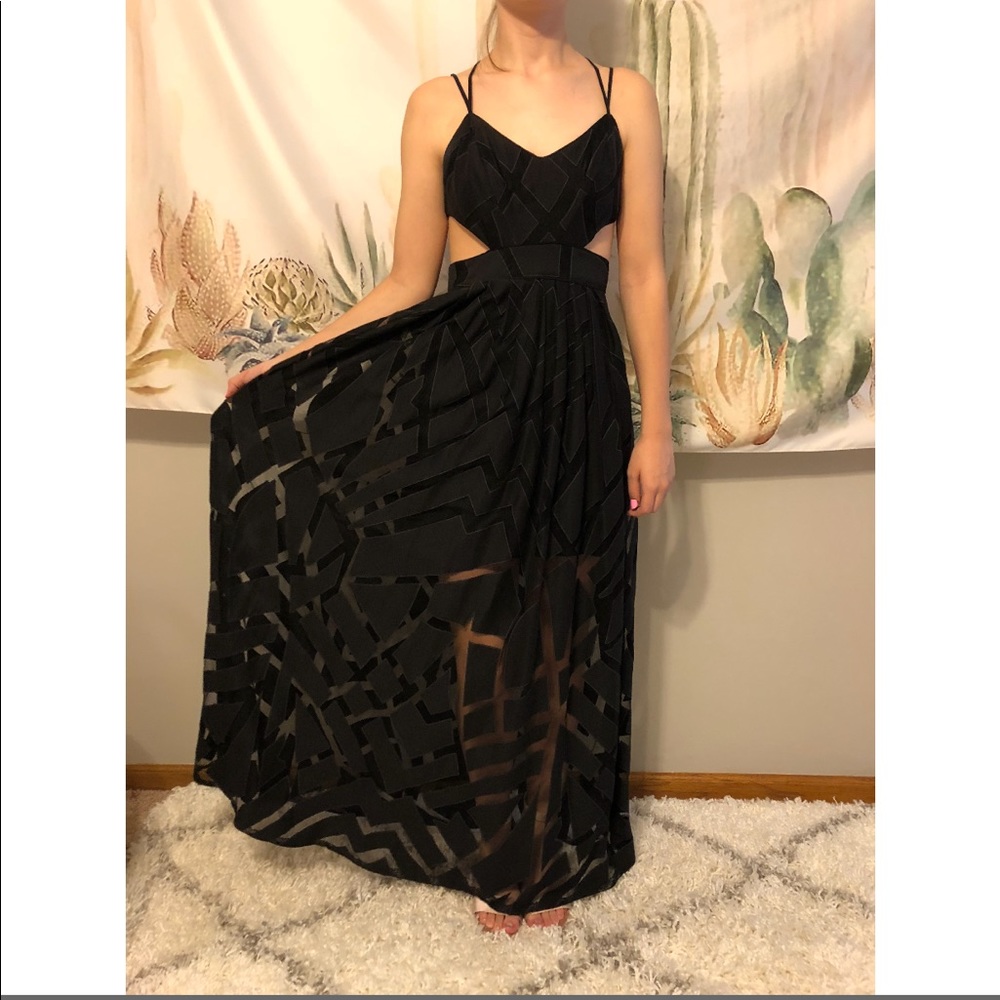 UO long black dress